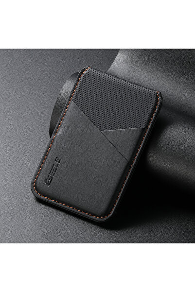 choice2 Black Luxury Business Leather Wallet Card Holder For Magsafe Magnetic...