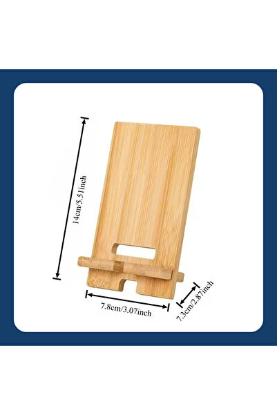 Choice 1PCS-wooden Portable thickened wooden home desktop phone holder, casua...