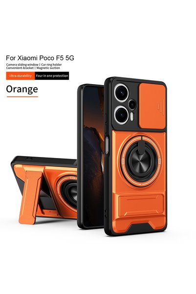 choice2 Poco F5 Case & Holder SJZJ orange Armor Shockproof Phone Case For Xia...