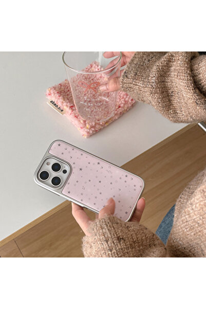 Choice4 Pink iPhone17 Pro ins Gentle girl pink star new style silver edge Pho...