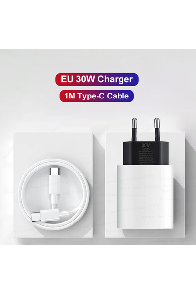 Choice4 EU Charger 1M Cable PD 30W USB C Fast Charger For Google Pixel 10 9 8...