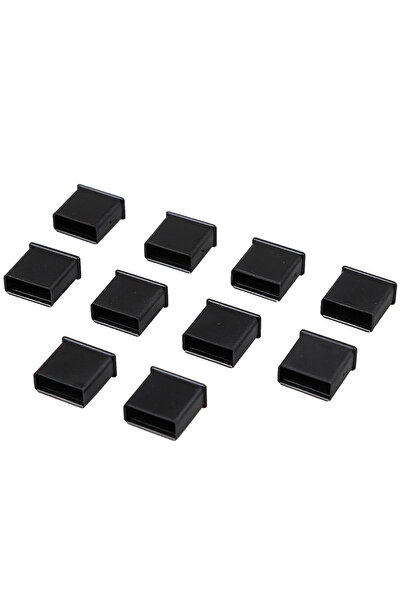 Choice Black [New] 10Pcs Plastic USB male anti-dust plug stopper cap cover pr...
