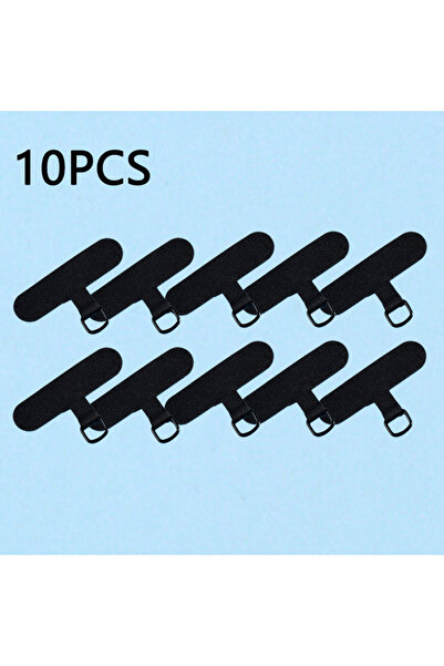 choice2 10PCS black 10PCS New Universal Mobile Phone Lanyard Strap Gasket Ant...