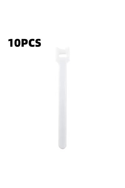 Choice4 10Pcs White 10/30/50Pcs USB Cable Organizer Winder Ties Wire Manageme...