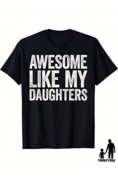 9JY Men's Summer Outfits, Awesome Like My Daughters Graphic Tees, Funny Vinta...