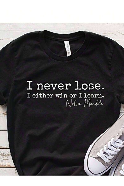 4CR Handwritten Signature Quote Pattern T-Shirt Inspirational Short-Sleeve To...