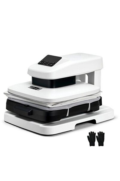 OMS Presa termica pentru sublimare tricouri, Presare automata, 1350 W, placa ...