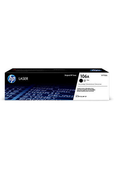 HP Original 106A Black LaserJet Toner Cartridge W1106A