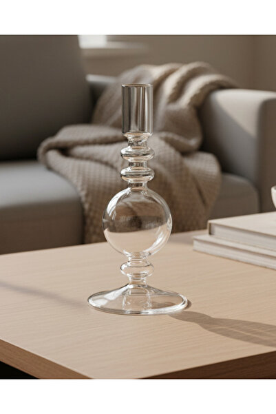 REDTAG Clear Taper Candle Holder