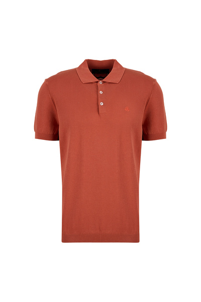 BROOKS BROTHERS Kırmızı Erkek Triko Polo T-Shirt BBSS26MKL026