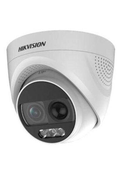 Hikvision Cameră Turret TURBO X ColorVu DS-2CE72DFT-PIRXOF, 2MP, 3.6mm, Alb