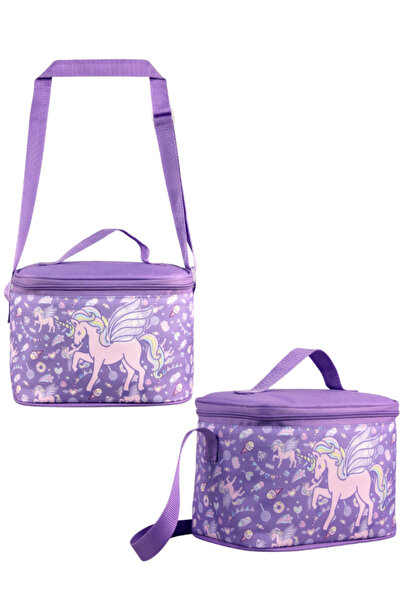 ÜMİT ÇANTA Cennec Lilac Color Unicorn Lunchbox