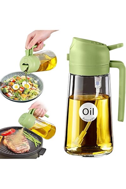 GENERAL YARRAMATE Olive Oil Dispenser Bottle for Kitchen, 2 in 1 Oil Sprayer ...