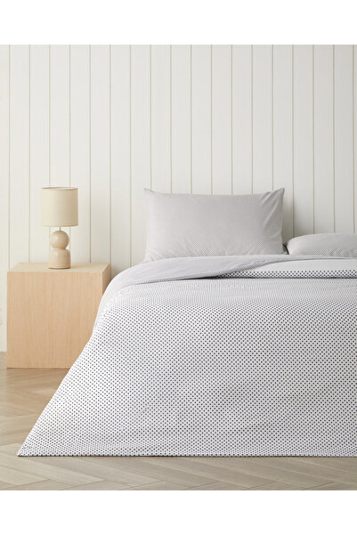 English Home Sweet Dots Easy-Iron Double Duvet Cover Set 200X220 cm Dark Gray