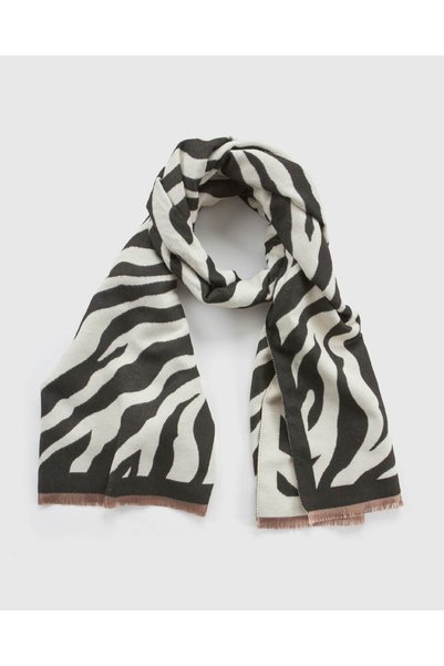 VERDE ΓΥΝΑΙΚΕΙΟ ΚΑΣΚΟΛ 06-0001350 ANIMAL PRINT ΜΑΥΡΟ