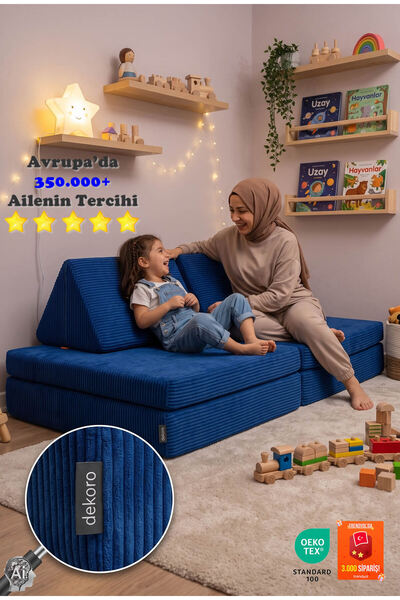 Dekoro Fuppi Katlanabilir Modüler Yer Kanepesi ve Oyun Minderi
