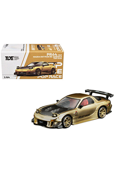 pop race 1 نموذج سيارة مازدا RX-7 FD3S RE-Amemiya TDE 2026 الذهبية مقياس 1:64...