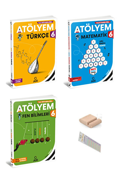Arı Yayıncılık 6.Sınıf Türkçe Matematik Fen Bilgisi Atölyem 2027 Maarif Model...