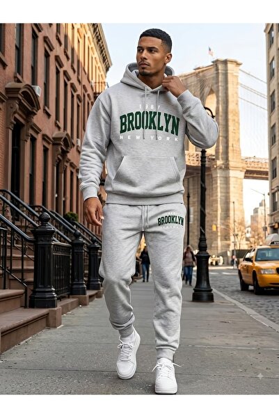 WOODROFFE Unisex Brooklyn Oversize Hooded Tracksuit Set Loose Fit