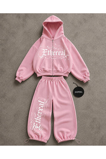 Gofeel Harajuku Ethereal Baggy Kalıp Unisex Eşofman Takımı ( 3 iplik )