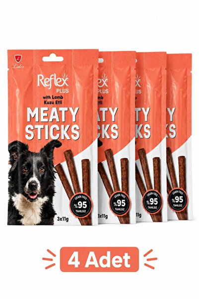 Meaty Sticks Kuzu Etli Köpek Ödül Maması 4'lü Paket 4 x 33