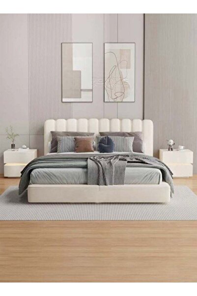 C&C Home Set of 2 Modern High Gloss One Touch Switch Night Light LED Nightsta...