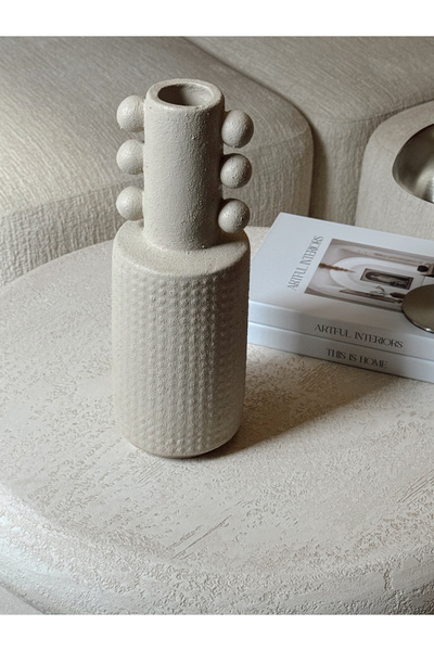 AYSA HOME DECOR Vază ceramică Nodi cu textură (36 x 12 cm)