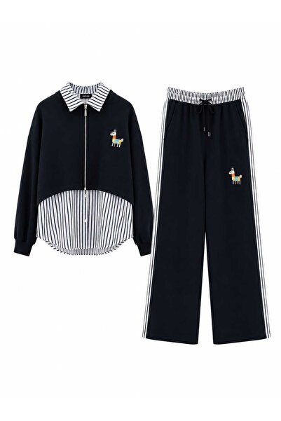 HANIQA Set sport modern cu fermoar