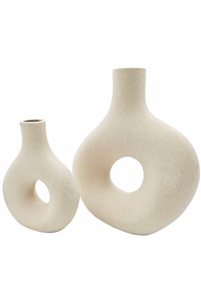 NO BRAND SET VASE HUSĂ Vază-sticlă Jardinieră Ghiveci de flori BOHO CERAMIC G...