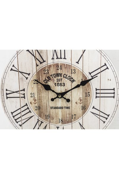 NO BRAND Ceas de perete vintage LOFT de 34CM pentru living