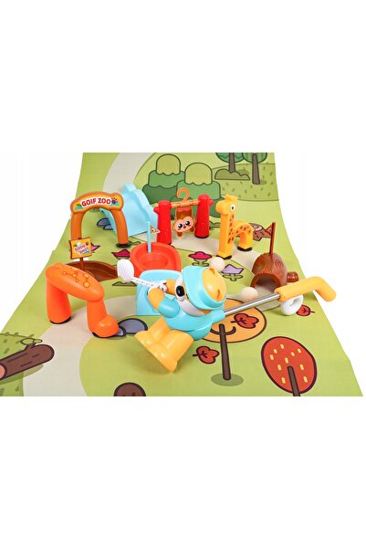 Ramiz Set de joc sportiv GOLF, ursuleț jucător de golf + accesorii, joc manual