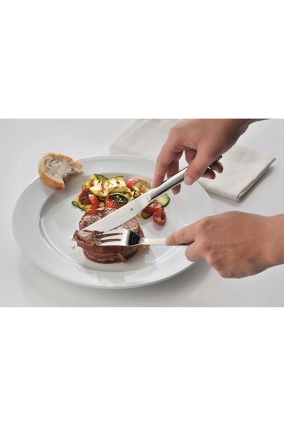 WMF Set complet de tacâmuri, 2 piese, pentru friptură, carne, burger, cuțit ș...