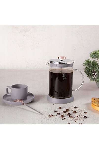 Berlinger Haus 800ML COLECȚIA TAUPE SPUMATOR DE CAFEA ȘI CEAI CU PISTON BH-8589