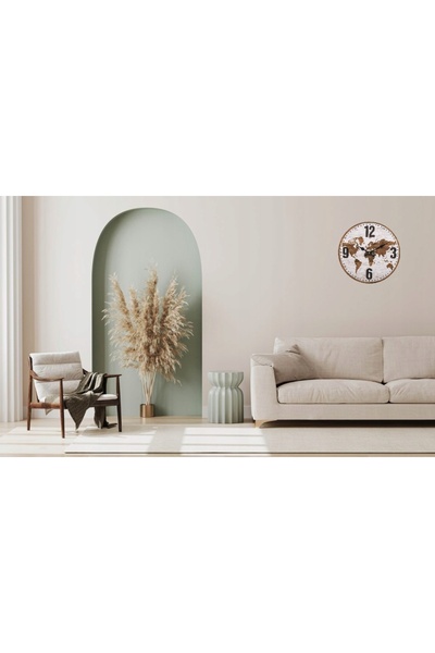 NO BRAND CEAS DE PERETE LOFT 34 CM, STIL VINTAGE, PENTRU SUFRAGERIE SAU BUCĂT...