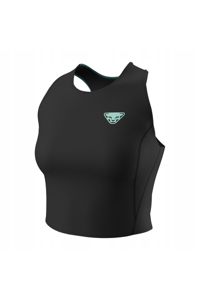 NO BRAND Tricou de alergare pentru femei DYNAFIT, crop top de trail, negru, m...