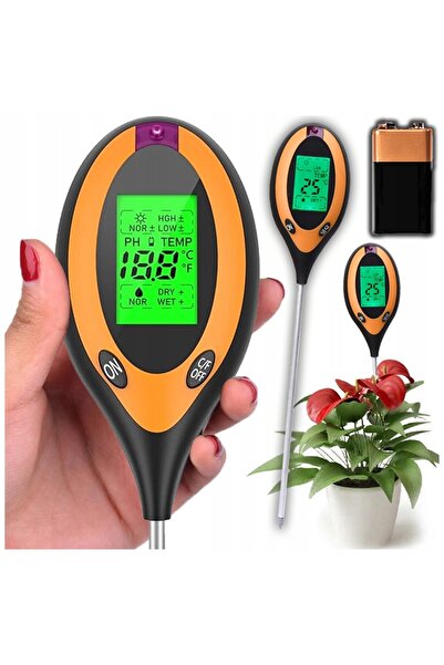 NO BRAND Contor pH sol, Tester pH sol, Tester sol, Tester umiditate sol, 4 în 1