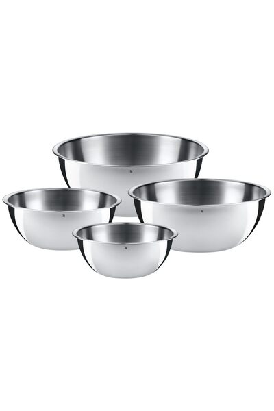 WMF Set complet gourmet de 4 boluri de bucătărie din oțel, 4 în 1