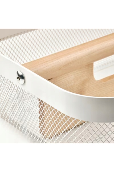 NO BRAND Coș IKEA RISATORP cu compartimente, alb, 33x24x11 cm
