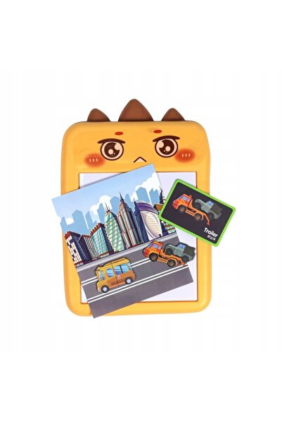 Luxma Tablă magnetică de desen pentru copii, puzzle, mașină, vehicul, stilou