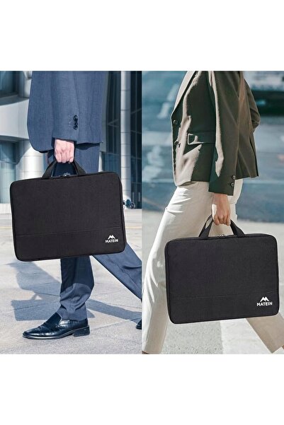 MATEIN Husă de protecție pentru laptop 17,3 " cu mâner, neagră