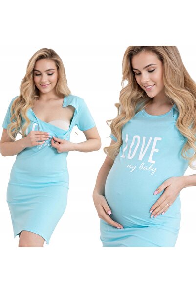 NO BRAND NAPY FORMOMMY LOVE MENTĂ 4XL bluză de maternitate și alăptare cu fer...