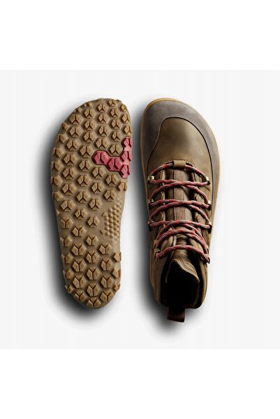VIVOBAREFOOT Bocanci de drumeție din piele maro, înalți, mărimea 45