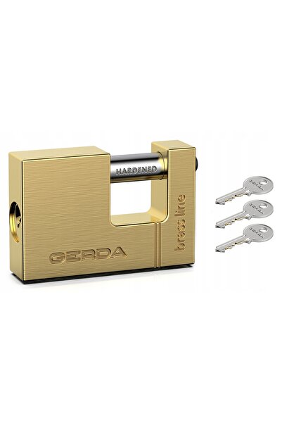 gerda Lacăt din alamă, tip pin, 90mm, certificat