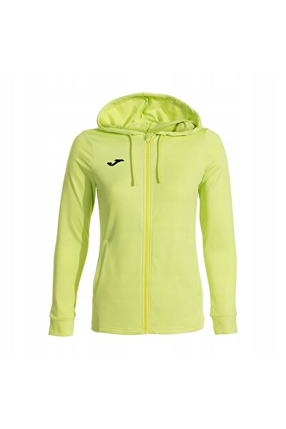 Joma Hanorac cu fermoar Sculpture II, verde lime, XS, pentru femei, bluză de ...