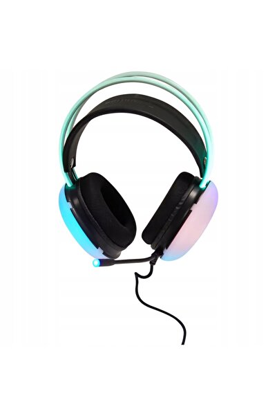 NO BRAND Căști de gaming Battletron RGB USB, luminoase, colorate, circumaural...