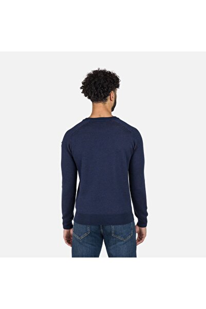 Rossignol SWEATER JACQUARD CU GULER ROTUND, ALBASTRU ÎNCHIS, GRANATIU, MĂRIME...