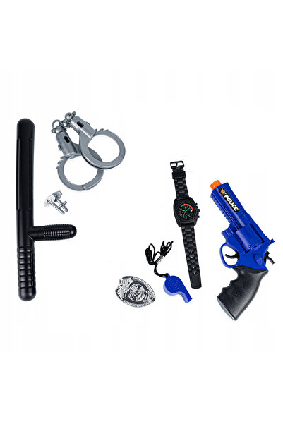 Luxma Costum de mini-polițist cu vestă și accesorii realiste