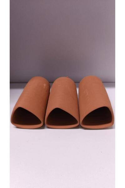 netx 3Adet Çömlek Vatoz Yuvası Küpü 7x12,5 Cm Akvaryum Dekoru