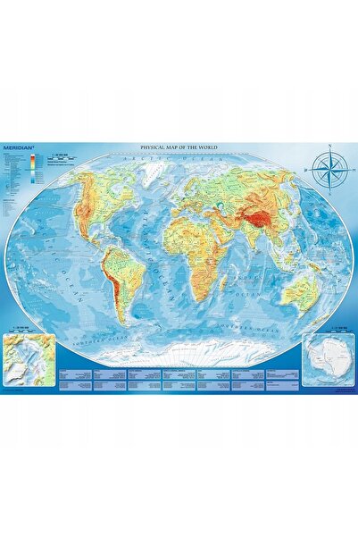 Trefl Hartă fizică a lumii - PUZZLE 4000 45007