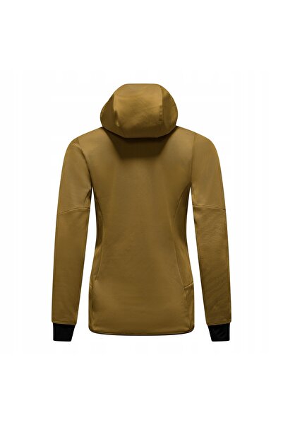 Salewa Jachetă fleece cu glugă pentru femei Sella Crevasse HD - maro auriu 36